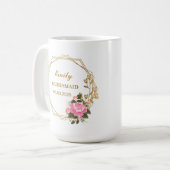 personalized wedding mug - gift for bridesmaid kaffeetasse (Vorderseite Links)