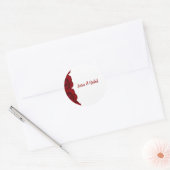 Personalized Wedding Name Stickers Red Roses (Umschlag)
