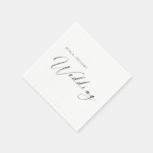 Personalized Wedding Napkins | Minimalist Serviette (Ecke)