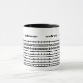 Personalized Wedding Officiant Gift Hidden Message Tasse (Zentrum)