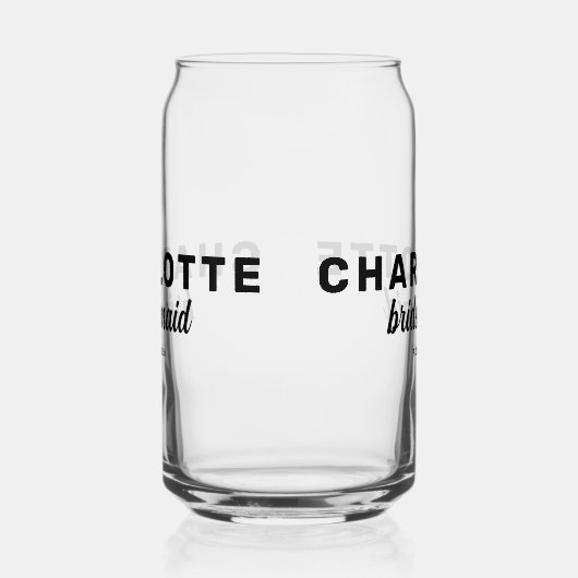 Personalized Wedding Party Bachelorette Party Dosenglas (Rechts)