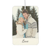 Personalized Wedding Photo With Initials  Autolufterfrischer (Vorderseite)