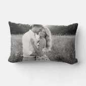 Personalized Wedding Pillow, Last Name & Date Lendenkissen (Rückseite)