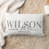 Personalized Wedding Pillow, Names & Dates  Lendenkissen (Decke)
