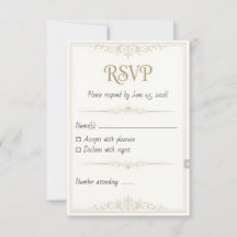 Personalized Wedding RSVP Card – 3.5x5 Printable