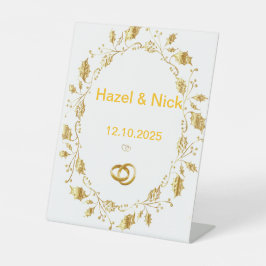 Personalized Wedding sign  Sockelschild