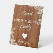 Personalized Wedding Tabletop Signs – Custom Décor Sockelschild (Vorderseite)