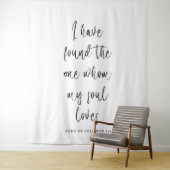 Personalized Wedding Tapestry Backdrop with Names Wandteppich (Beispiel)