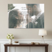 Personalized Wedding Vows Photo Keepsake Leinwanddruck