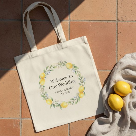 Personalized Wedding Welcome Tote Bag for Guests Tragetasche