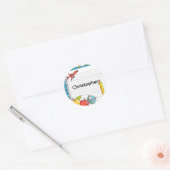 Personalized Welcome Back to School Name Stickers (Umschlag)