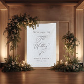 Personalized “Welcome to Our Wedding” Sign  Banner
