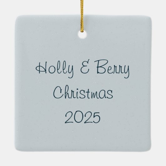 Personalized Westies Christmas Ornament (Rückseite)