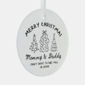 Personalized Whimsical Baby Announcement Ornament (Vorderseite Rechts)