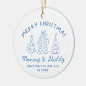Personalized Whimsical Baby Announcement Ornament (Links)