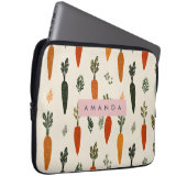Personalized Whimsical Carrot Patch Rustic Laptopschutzhülle (Vorne Rechts)