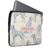 Personalized Whimsical Charming Dalmatian Pattern Laptopschutzhülle (Vorne Rechts)