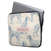 Personalized Whimsical Charming Dalmatian Pattern Laptopschutzhülle (Vorderseite Links)