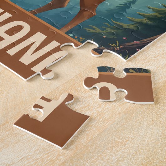 Personalized Whimsical Deer in Forest Puzzle (Seite)