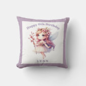Personalized Whimsical Floral Fairy Kissen (Vorderseite)