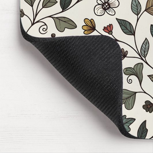 Personalized Whimsical Flower Vine Mousepad (Ecke)