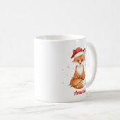 Personalized Whimsical Fox Christmas Mug Kaffeetasse (VorderseiteRechts)