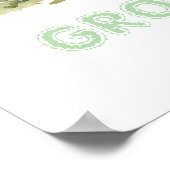 Personalized Whimsical Mushroom Woodland Nursery Poster (Ecke)