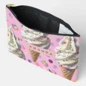 Personalized  Whimsical Pastel Ice Cream Dream  Zubehörtasche (Offen)