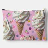 Personalized  Whimsical Pastel Ice Cream Dream  Zubehörtasche (Rückseite)