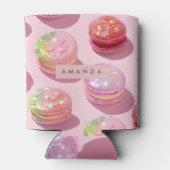 Personalized Whimsical Pastel Macaron Sparkle Dosenkühler (Rückseite)