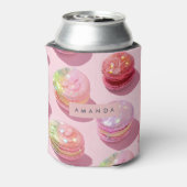 Personalized Whimsical Pastel Macaron Sparkle Dosenkühler (Kanne Rückseite)