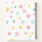 Personalized Whimsical Pastel Star Print  Notizblock (Rückseite)