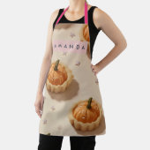 Personalized Whimsical Pumpkin Tart Pattern Schürze (InSitu)