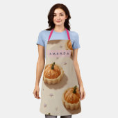 Personalized Whimsical Pumpkin Tart Pattern Schürze (Getragen)