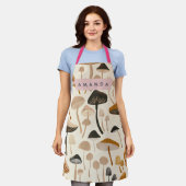 Personalized Whimsical Woodland Mushroom Schürze (Getragen)