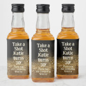 Personalized Whiskey Bottle Label – Birthday Party Alkoholflaschenetikett (Flaschen)