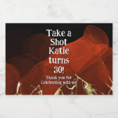 Personalized Whiskey Bottle Label – Birthday Party Alkoholflaschenetikett (Einzelnes Label)