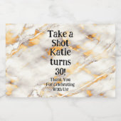 Personalized Whiskey Bottle Label – Birthday Party Alkoholflaschenetikett (Einzelnes Label)