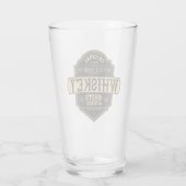 Personalized Whiskey on the Rocks Liquor Label Bar Glas (Rückseite)