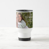 Personalized White and Black Travel Mug – Elegant Reisebecher (Mittel)