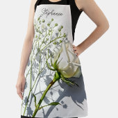 Personalized White Rose Baby's Breath Schürze