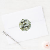 Personalized White Roses Wedding Sticker (Umschlag)