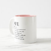 Personalized Wife Definition Mug Newlyweds Gift Zweifarbige Tasse (Vorderseite Links)