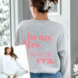 Personalized Wife Era Bride Honeymoon Trendy Cool Sweatshirt
