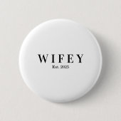 personalized wifey anniversary gift button (Vorderseite)