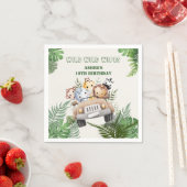 Personalized Wild Jungle Safari Birthday Party Serviette (Beispiel)