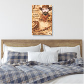 Personalized Wild West Wanted Cowboy Leinwanddruck (Insitu (Schlafzimmer))