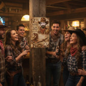 Personalized Wild West Wanted Cowboy Poster