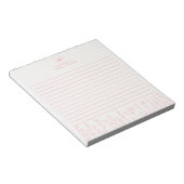 Personalized Wildflower Floral Desk Notepad Notizblock (angewinkelt)