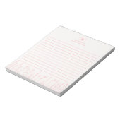 Personalized Wildflower Floral Desk Notepad Notizblock (Rotiert)